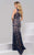 40610 Lace Jewel Neck Trumpet Dress