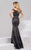 40872 Beaded Off Shoulder Mermaid Gown