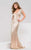 40900 Deep V-Neck Sheath Dress