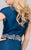 42914 Ruched V-neck Mermaid Dress