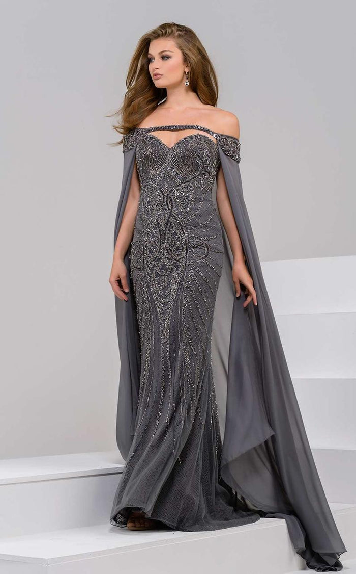 45566 Off Shoulder Sheath Dress