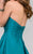 47162 Pleated Straight Neck Ballgown