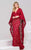 Deep V-Neck Sheath Dress 47202 In Pink and Red
