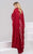 Deep V-Neck Sheath Dress 47202 In Pink and Red