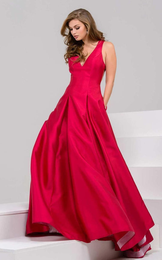 47221 V-Neck A-Line Dress