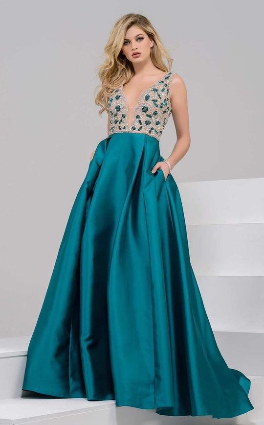 47234 Sparkling Embellished Evening Gown