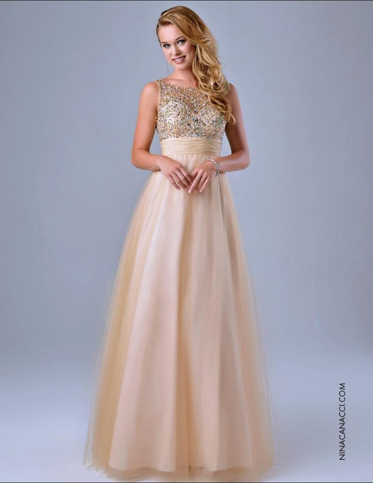 Nina Canacci - 8037 Dress in Nude