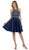 Poly USA - 8038 Beaded Illusion Halter A-Line Cocktail Dress