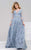 48113 Full Lace Sheer Evening Gown