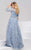 48113 Full Lace Sheer Evening Gown