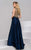 48285 Jewel Neck A-Line Dress