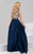 48285 Jewel Neck A-Line Dress