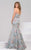 48397 Floral Embroidered Mermaid Dress