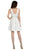 Poly USA - 8042 Sleeveless Bateau Jacquard A-line Dress in White