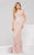 49978 Asymmetrical Neckline Evening Gown
