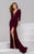 50079 Beaded V-neck Sheath Dress