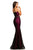 Johnathan Kayne - 8042 Strapless Sweetheart Mermaid Dress In Black and Pink
