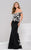 51534 Off-Shoulder Embellished Evening Gown