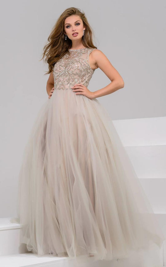 99148 Embellished Tulle Ballgown
