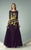Beside Couture - BC1227 Floral Designed Illusion Bateau Dress in Black and Yellow