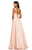 Johnathan Kayne - 8045 One Shoulder Asymmetric A-line Dress In Pink