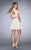 La Femme Two Piece High Neck A-line Cocktail Dress 25021 - 1 pc White In Size 0 Available In White