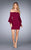 La Femme - 25033 Off-Shoulder Sheath Dress in Red