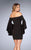 La Femme - 25033 Off-Shoulder Sheath Dress in Black