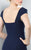Marsoni by Colors - M130 Sweetheart Cap Sleeves Long Dress in Blue