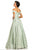 Johnathan Kayne - 8051 Off Shoulder Brocade Ballgown In Green