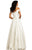 Johnathan Kayne - 8051 Off Shoulder Brocade Ballgown In White