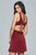 Sleeveless V-Neck Faille Satin Dress 8052