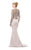 Marsoni by Colors - M151 Strapless Crystal Embellished Mermaid Gown in Silver