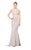 Marsoni by Colors - Strapless Crystal Embellished Mermaid Gown M151 in Silver