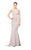 Marsoni by Colors - M151 Strapless Crystal Embellished Mermaid Gown in Silver
