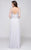 Marsoni by Colors - M159 Embellished V-Neck A-Line Dress in Silver