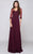 Marsoni by Colors - M159 Embellished V-Neck A-Line Dress in Red