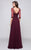 Marsoni by Colors - M159 Embellished V-Neck A-Line Dress in Red