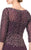 Marsoni by Colors - M165 Illusion Lattice Motif A-Line Gown in Purple