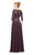 Marsoni by Colors Illusion Lattice Motif A-Line Gown M165 in Purple