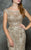 Marsoni by Colors - M170 Lace Bateau Mermaid Dress in Gold