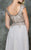 Marsoni by Colors - M173 Keyhole A-Line Chiffon Gown in Neutral