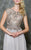 Marsoni by Colors - M173 Keyhole A-Line Chiffon Gown in Neutral