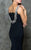 Marsoni by Colors - M177 Beaded Bateau Mermaid Gown in Black