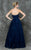 Marsoni by Colors Lace Modified Sweetheart Ballgown M180 In Navy