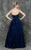 Marsoni by Colors - M180 Lace Modified Sweetheart Ballgown in Blue