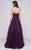Marsoni by Colors - M180 Lace Modified Sweetheart Ballgown in Purple