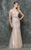 Marsoni by Colors - M184 Pleated Sweetheart Mermaid Dress in Neutral