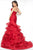 Mac Duggal - 80559R Black White Red Style in Red