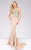 49427 Modified Halter Neck Fitted Gown